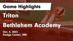 Triton  vs Bethlehem Academy  Game Highlights - Oct. 4, 2022