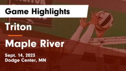 Triton  vs Maple River  Game Highlights - Sept. 14, 2023