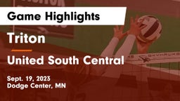 Triton  vs United South Central  Game Highlights - Sept. 19, 2023