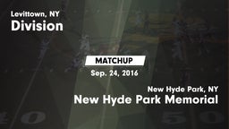 Matchup: Division vs. New Hyde Park Memorial  2016