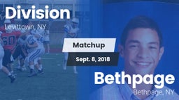 Matchup: Division vs. Bethpage  2018