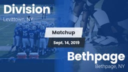 Matchup: Division vs. Bethpage  2019