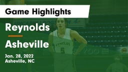 Reynolds  vs Asheville  Game Highlights - Jan. 28, 2022
