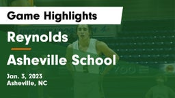 Reynolds  vs Asheville School Game Highlights - Jan. 3, 2023