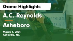 A.C. Reynolds  vs Asheboro  Game Highlights - March 1, 2024