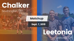 Matchup: Chalker vs. Leetonia  2018