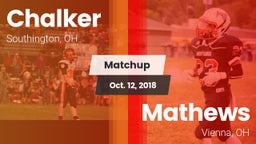 Matchup: Chalker vs. Mathews  2018