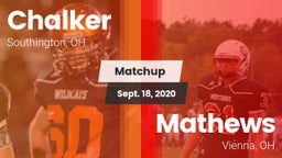 Matchup: Chalker vs. Mathews  2020