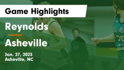 Reynolds  vs Asheville  Game Highlights - Jan. 27, 2023