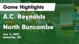 A.C. Reynolds  vs North Buncombe  Game Highlights - Jan. 3, 2024