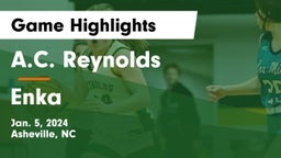 A.C. Reynolds  vs Enka  Game Highlights - Jan. 5, 2024