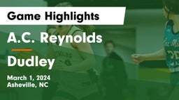A.C. Reynolds  vs Dudley Game Highlights - March 1, 2024