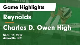 Reynolds  vs Charles D. Owen High Game Highlights - Sept. 16, 2019