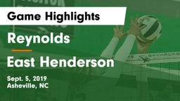 Reynolds  vs East Henderson  Game Highlights - Sept. 5, 2019