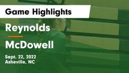 Reynolds  vs McDowell  Game Highlights - Sept. 22, 2022
