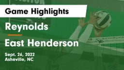 Reynolds  vs East Henderson  Game Highlights - Sept. 26, 2022