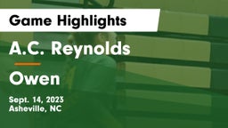 A.C. Reynolds  vs Owen  Game Highlights - Sept. 14, 2023