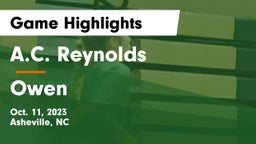 A.C. Reynolds  vs Owen  Game Highlights - Oct. 11, 2023