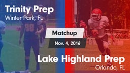 Matchup: Trinity Prep vs. Lake Highland Prep  2016