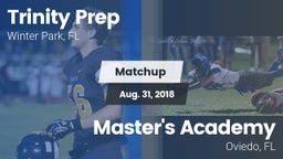 Matchup: Trinity Prep vs. Master's Academy  2018