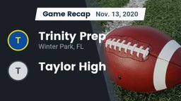 Recap: Trinity Prep  vs. Taylor High 2020