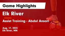 Elk River  vs Assist Training - Abdul Ansari Game Highlights - Aug. 17, 2023