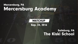 Matchup: Mercersburg Academy vs. The Kiski School 2016