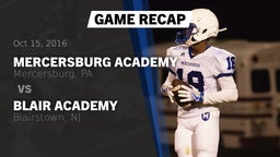 Recap: Mercersburg Academy  vs. Blair Academy 2016