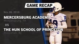 Recap: Mercersburg Academy  vs. The Hun School of Princeton 2016