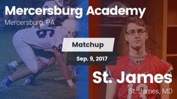 Matchup: Mercersburg Academy vs. St. James  2017