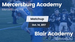Matchup: Mercersburg Academy vs. Blair Academy 2017