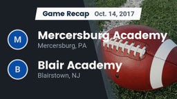 Recap: Mercersburg Academy vs. Blair Academy 2017