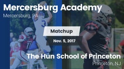 Matchup: Mercersburg Academy vs. The Hun School of Princeton 2017