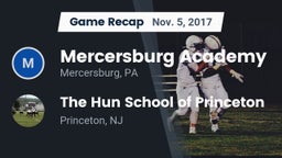 Recap: Mercersburg Academy vs. The Hun School of Princeton 2017