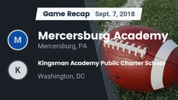 Recap: Mercersburg Academy vs. Kingsman Academy Public Charter School 2018