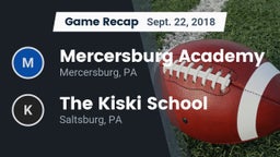Recap: Mercersburg Academy vs. The Kiski School 2018