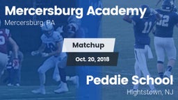 Matchup: Mercersburg Academy vs. Peddie School 2018