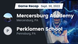 Recap: Mercersburg Academy vs. Perkiomen School 2022