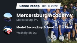 Recap: Mercersburg Academy vs. Model Secondary School for the Deaf 2022