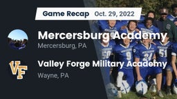 Recap: Mercersburg Academy vs. Valley Forge Military Academy 2022