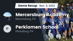 Recap: Mercersburg Academy vs. Perkiomen School 2022