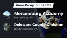 Recap: Mercersburg Academy vs. Delaware County Christian  2023