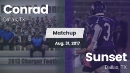 Matchup: Conrad vs. Sunset  2017