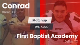 Matchup: Conrad vs. First Baptist Academy 2017