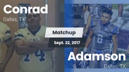Matchup: Conrad vs. Adamson  2017