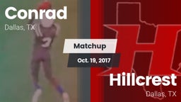 Matchup: Conrad vs. Hillcrest  2017
