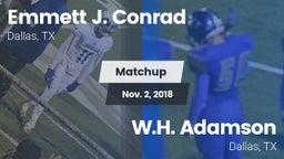 Matchup: Conrad vs. W.H. Adamson  2018
