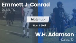 Matchup: Conrad vs. W.H. Adamson  2019