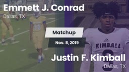 Matchup: Conrad vs. Justin F. Kimball  2019