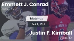 Matchup: Conrad vs. Justin F. Kimball  2020